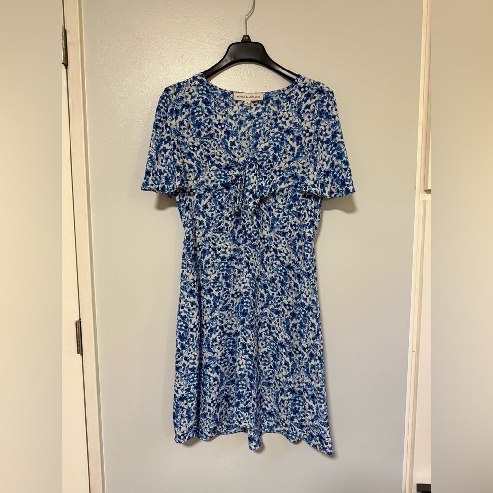 Floral Lace Trim Dress